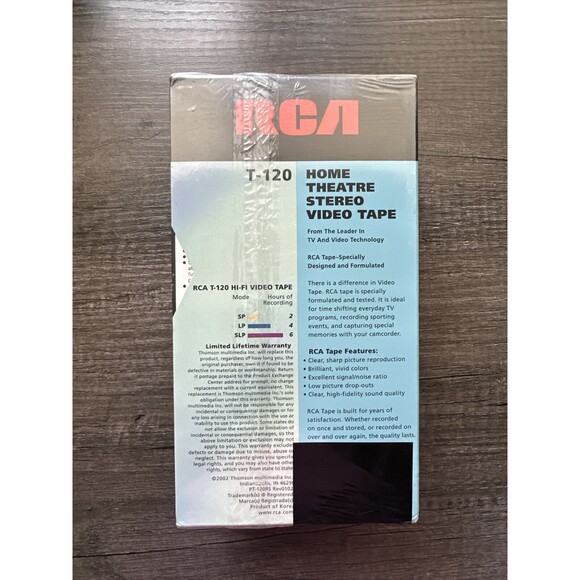 RCA T-120 (2002) VHS Tapes Sealed‎ 3 Pack - Picture 3 of 6